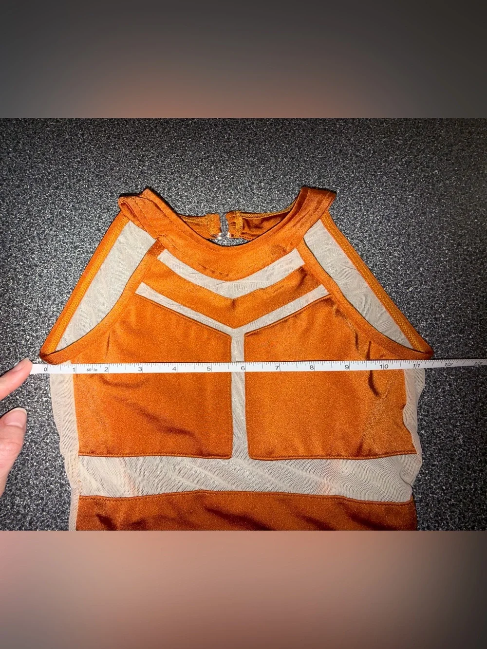 Kandi Kouture Dance Leotard Copper Size Child Medium